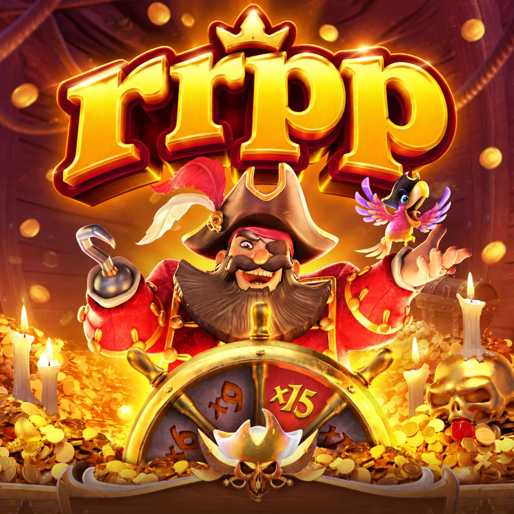 Kapten bajak laut dengan tangan kait di atas kapal laut pada game Captains Bounty rrpp